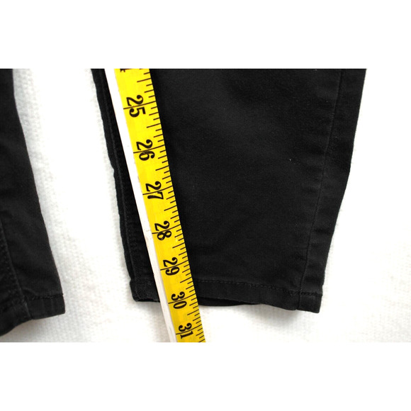 Hippie Laundry Ankle Skinny Pants Front Faux Zip Women 29 Mid Rise Black - Picture 5 of 12